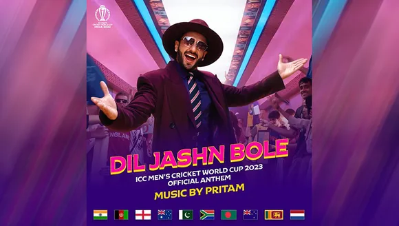 Ranveer Singh and Pritam join forces for official 2023 cricket World Cup anthem