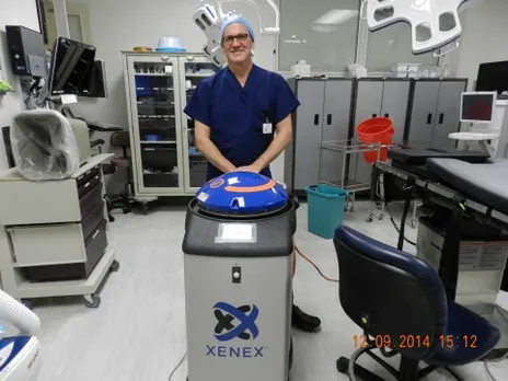 Robots zapping germs at St. Cloud Surgical Center