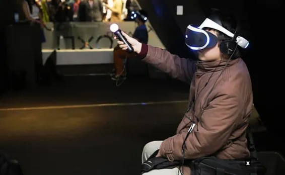 Sony showcases new head-mount VR display device