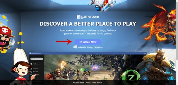 Entering Facebook's PC gaming platform: Gameroom