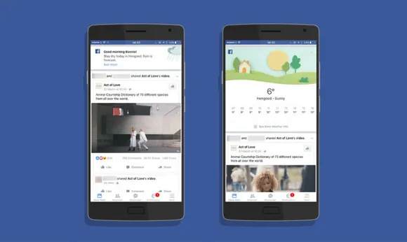 Say hello to your new weather app, Facebook
