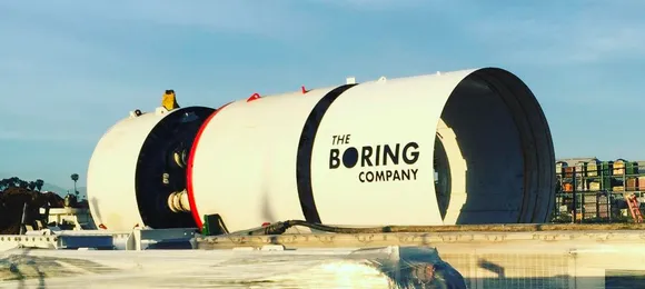 Here is the first boring machine from Elon Musk’s The Boring Company