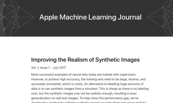 Apple launches an online journal focused on machine learning