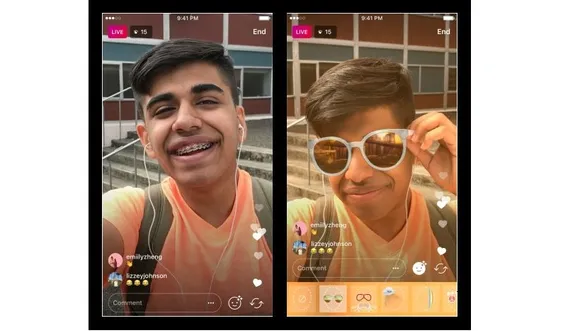 Instagram brings face filters to live videos