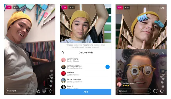 Instagram now lets you add a friend to live broadcast