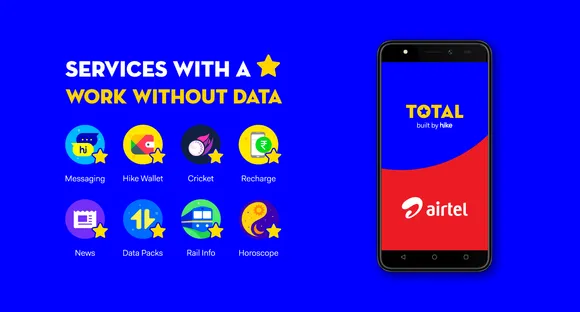 Hike teams up with Airtel to integrate 'Total' on mobile phones
