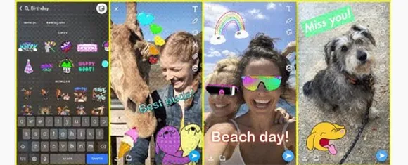 Snapchat brings new features to its app including gif stickers via Giphy