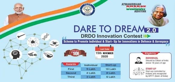 DRDO Dare to Dream 2.0: Last Date for Submissions Extended till 15th November 2020