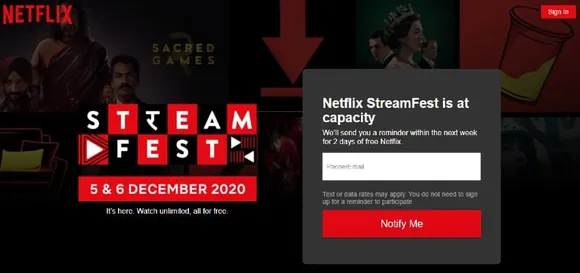 Netflix StreamFest at Capacity: What does it mean?