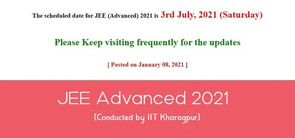JEE Advanced 2021: Tentative Schedule and Eligibility Criteria