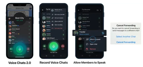 Telegram launches Voice Chats for Unlimited Participants in Channels