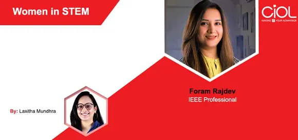 [Women in STEM] Foram Rajdev, Chair - Women In Engineering, & Young Professionals - IEEE, Gujarat