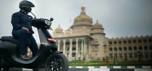 Ola CEO Bhavish Aggarwal takes Ola scooter out for a spin; launch imminent