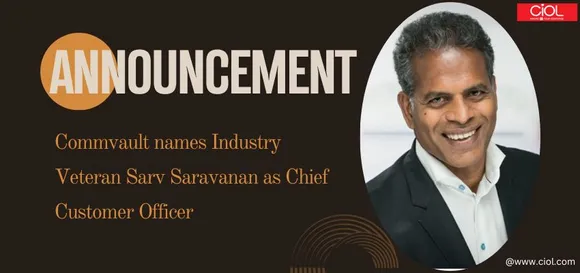 Commvault names Industry Veteran Sarv Saravanan as Chief Customer Officer