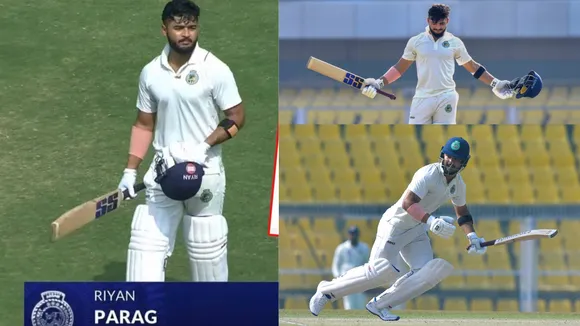 6,6,6,6,6,6,6.... 11 चौके, 12 छक्के, Riyan Parag ने रणजी में मचाई तबाही, 87 गेंद पर खेली 155 रन की तूफानी पारी