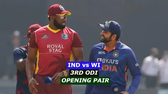 IND vs WI Opening Pair For 3rd IND vs WI 2022