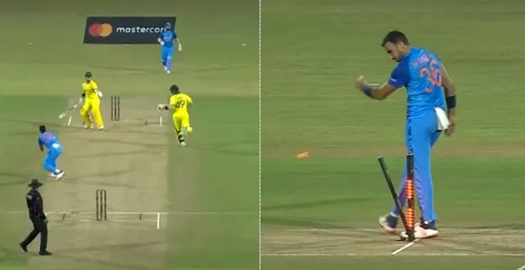 IND vs AUS - Steve Smith Run Out