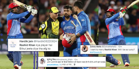 Indian fans praise rashid khan
