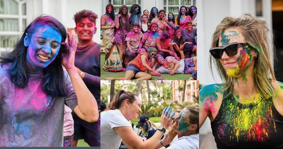 RCBW Celebrate Holi: एलिस पेरी से लेकर स्मृति मंधाना तक सभी खिलाड़ियों पर चढ़ा Holi का रंग