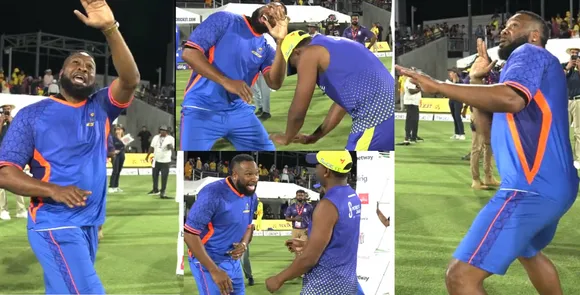 kieron pollard and dwayne bravo funny video in major league cricket 2023 gone viral