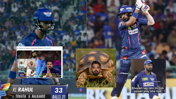 "भाई T20 से संन्यास लेले", KL Rahul की 31 गेंदों में 33 रन की धीमी पारी पर भड़के फैंस, जमकर सुनाई खरी-खोटी