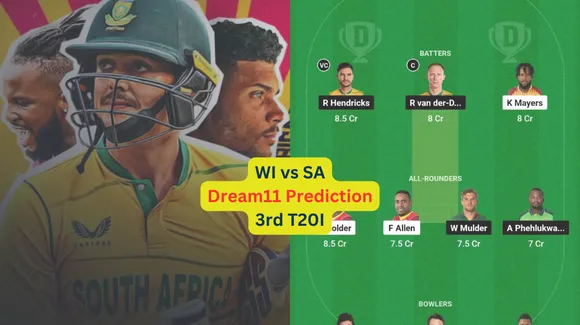 WI vs SA Dream11 Prediction in Hindi, 3rd T20I, प्लेइंग इलेवन, पिच रिपोर्ट, Dream11 Team, इंजरी अपडेट – South Africa tour of West Indies, 2024