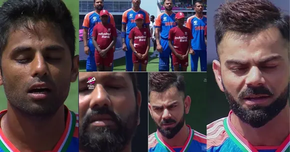 फाइनल में राष्ट्रगान के दौरान भावुक हुए Rohit Sharma-विराट, आसमान की ओर देखकर भगवान को किआ याद, VIDEO वायरल