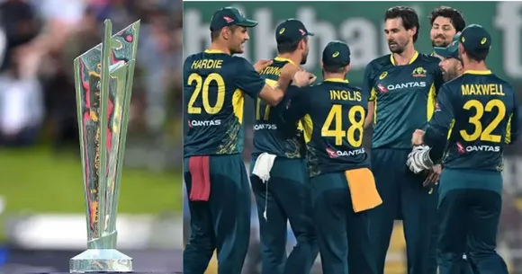 mitchell marsh weared uganada cricket team jersey during T20 World Cup 2024