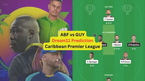 ABF vs GUY Dream11 Prediction in Hindi, Match 2 प्लेइंग इलेवन, पिच रिपोर्ट, Dream11 Team, इंजरी अपडेट – Caribbean Premier League, 2024