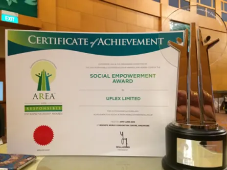 Uflex Limited's 'Sports for Growth' Initiative Wins Asia Responsible Entrepreneurship Award 2016