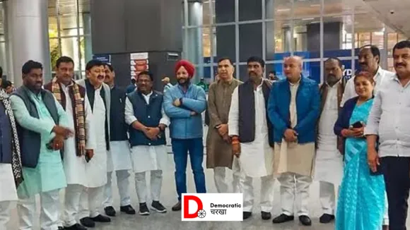 बिहार कांग्रेस के 16 विधायक पहुंचे हैदराबाद, बिहार में 12 फरवरी को फ्लोर टेस्ट