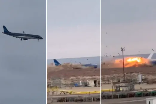 Azerbaijan Plane Crash Video