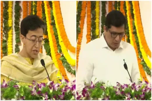 Atishi, Saurabh Bhardwaj inducted in Arvind Kejriwal Cabinet