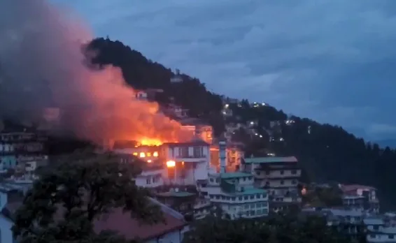 Massive Fire Engulfs Mussoorie Hotel Due to Short Circuit; No Casualties Reported