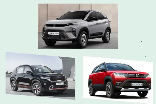 Tata Nexon Kia Sonet and Maruti Brezza
