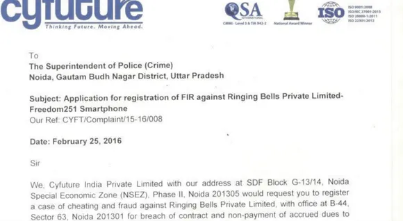 Cyfuture drags Ringing Bells to the court for unpaid dues