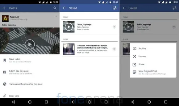 Facebook for Android App Enables Saving Offline Videos