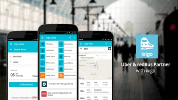 Uber & redBus partner with ixigo for instant cab and bus booking