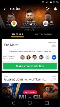 Rooter partners with Gujarat Lions to provide a host of features for IPL fans
