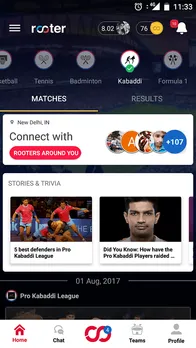 Rooter App Becomes Single Platform to Host 7 Kinds of Sports
