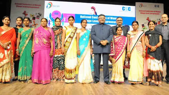 Ravi Shankar Prasad felicitates the Digital India (Women) Champions