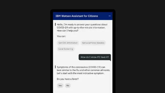 IBM Offers “Watson Assistant for Citizens” to Responses to COVID-19 Questions