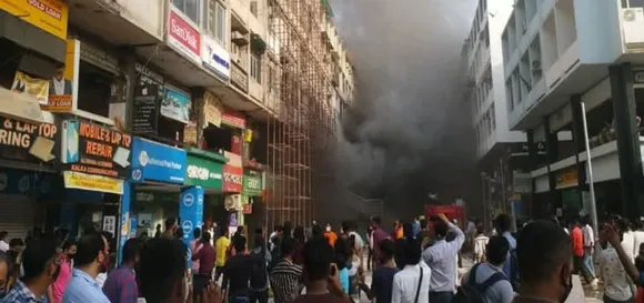 Fire breaks out in Nehru Place Market building, no casualties reported