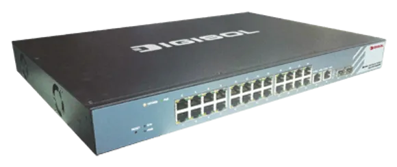 DIGISOL launches 24 Port Fast Ethernet Layer 2 PoE+ Switch