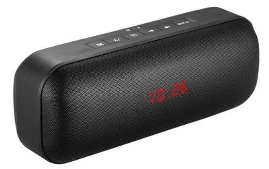 Portronics “SUBLIME-III” Bluetooth stereo Speaker with Built-in Alarm Clock, FM & Mic