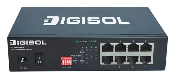 DIGISOL launches 8 Port Fast Ethernet Unmanaged PoE Switch with 4 PoE Ports