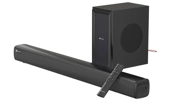 Portronics Introduces a Sound Bar with Wired Subwoofer