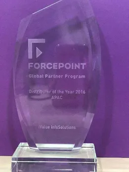 iValue Receives Best Value Added Distributor for APAC Award from Forcepoint