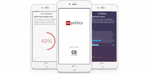 CNN Politics Debuts Data-driven App Election Destination Built in Partnership with CA Technologies