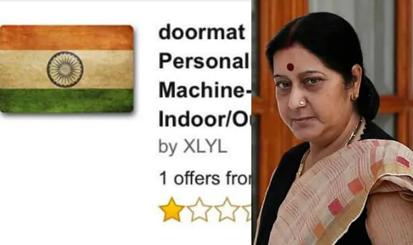 Amazon India apologizes to Sushma Swaraj for Indian Flag Doormat on Canada Website